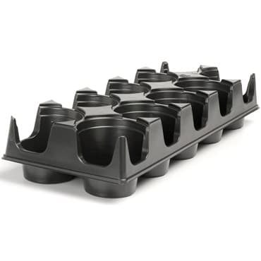 Landmark 04.33 11 Centimeter Transport Tray 10 Count Black 100 Per Case 40 Cases Per Pallet