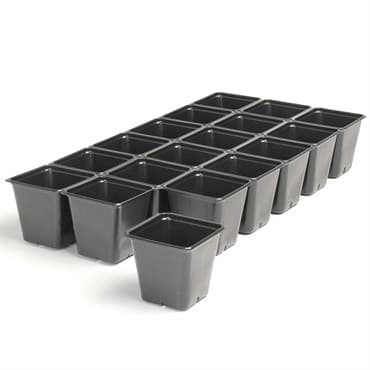 Landmark 03.50 Sheet Of Pots 18 Count Deep Black 100 Per Case 32 Cases Per Pallet