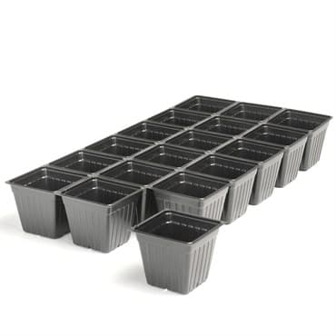 Landmark 03.50 Sheet Of Pots 18 Count Black 100 Per Case 32 Cases Per Pallet
