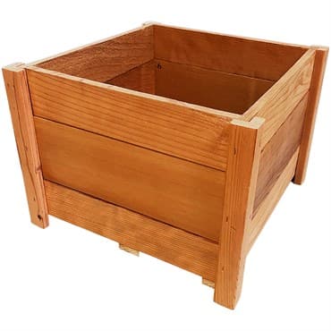 A&G 18"x18"x13" Redwood Formal Planter