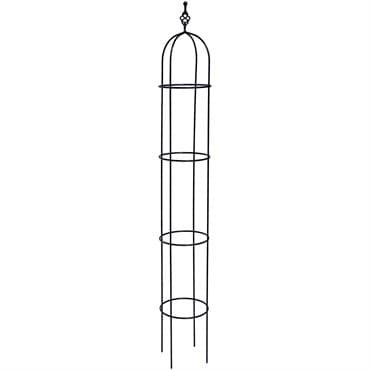 AGW 72" Tall Obelisk with Split Twist Black