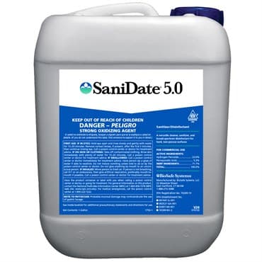 BioSafe SaniDate 5.0 5GL OMRI HAZ ( Hydrogen Peroxide+Peroxyacetic acid )