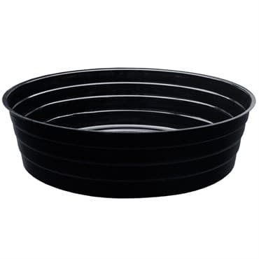 CWP 12" Black Deep Plant Saucers