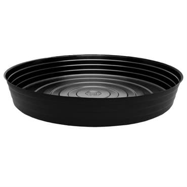 CWP 21" Black Heavy Gauge Vinyl Plant Saucer
