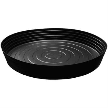 CWP 25" Black Heavy Gauge Vinyl Plant Saucer