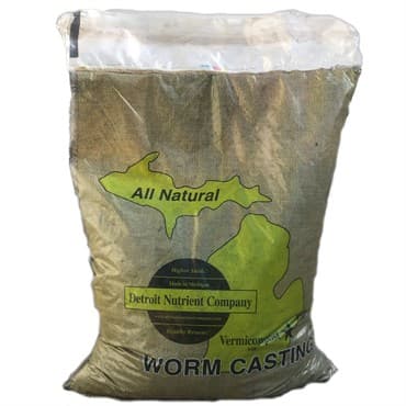 Detroit Nutrient Company 25# Vermicompost 100% Worm Castings (60/PL)