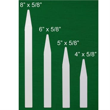 DPI 1000/6" Molded Plastic Labels White