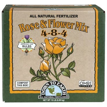 Down to Earth 15# Box Rose & Flower Mix 4-8-4 (3pk of 5#)