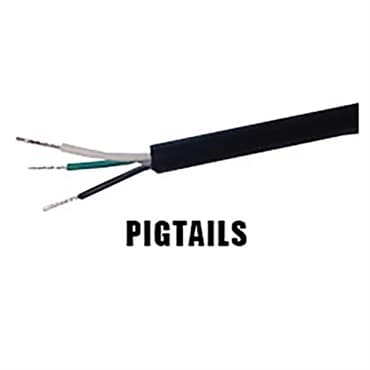 Fluence AC Cord, 6 ft ( 1829mm ), Pigtail to M19 Push Lock Connector, Max 480V AC 10/CS