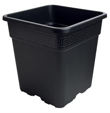 Gro Pro 0.5gal Black Square Pot (1720/PL)