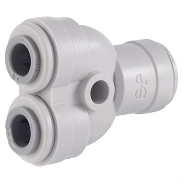 John Guest 1/4in QC 2-Way Splitter (10/PK)