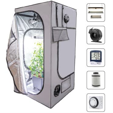 Hort2O 4'x4'x6'7" Grow Tent Kit