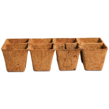 PlantBest 2.5"x8 Sq Biodegradable Coir Strips 200/Bulk Case