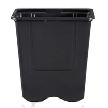 POPP VQF 11X11X11.5 QT SQ POT BLK 840/CS 16CS/PL
