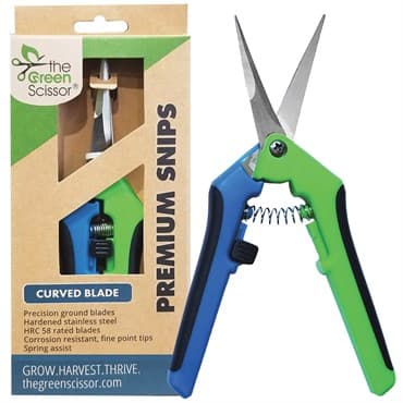 Green Scissor Premium Snips - Curved