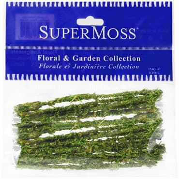 SuperMoss 12pk 5" Moss Floral Plant Ties