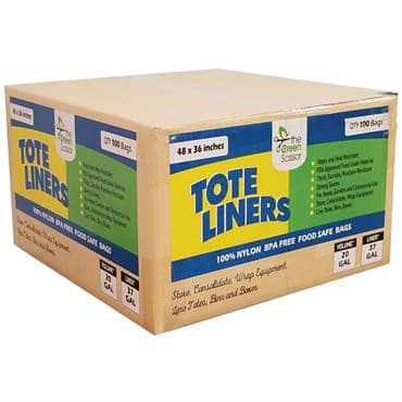 Green Scissor 48"x36" Tote Liners - 100/Pack (BULK)